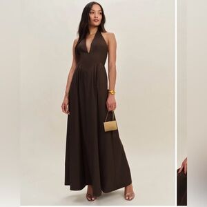Reformation Diara Dress - Mole